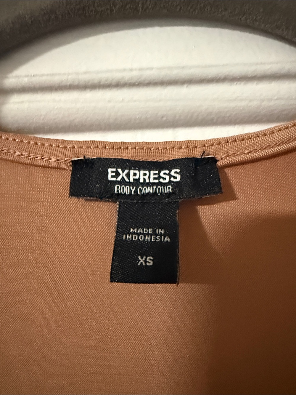 Express Rust Brown Sleeveless Bodysuit - Picture 2 of 4